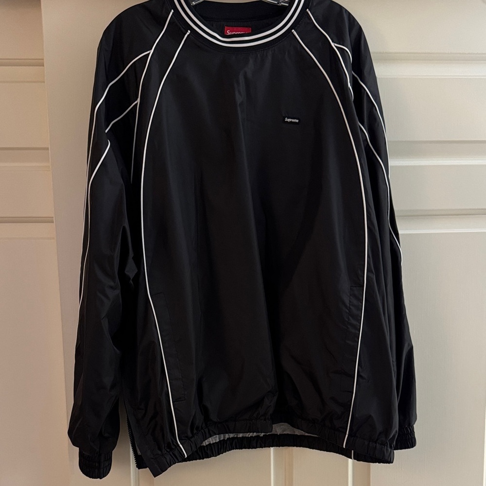Supreme Black Jacket with White Accents